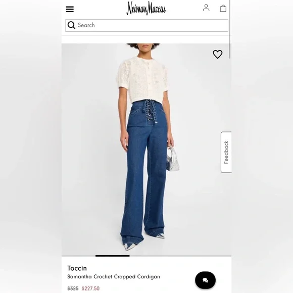 Toccin NWT Button-Down Knit Top - Picture 2 of 7